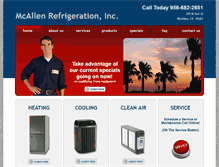 Tablet Screenshot of mcallenrefrigeration.com